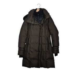 Soia & Kyo Down Puff Coat Size Small Double Zip Up Hooded Warm